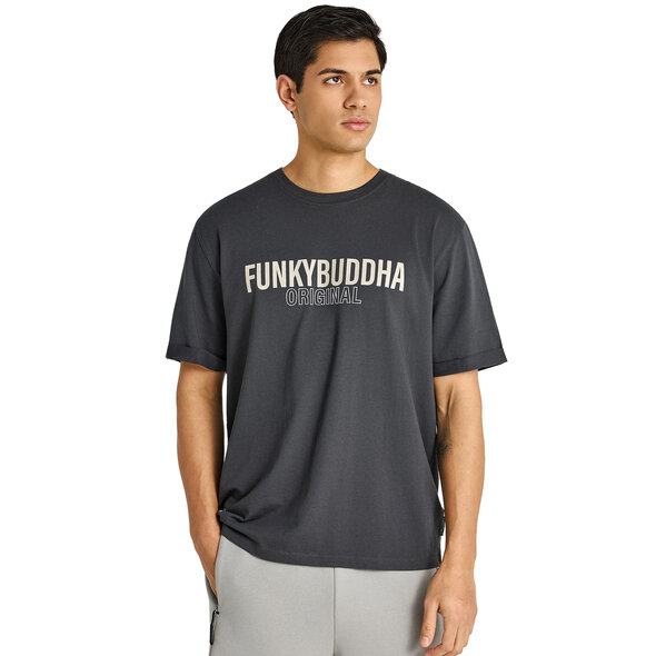 FUNKY BUDDHA RELAXED ΜΠΛΟΥΖΑ ΑΝΔΡIKΗ FBM013-032-04-ANTHRACITE