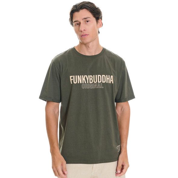 FUNKY BUDDHA RELAXED ΜΠΛΟΥΖΑ ΑΝΔΡIKΗ FBM013-032-04-DUSTY OLIVE