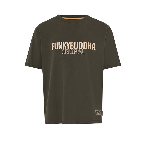 FUNKY BUDDHA RELAXED ΜΠΛΟΥΖΑ ΑΝΔΡIKΗ FBM013-032-04-DUSTY OLIVE