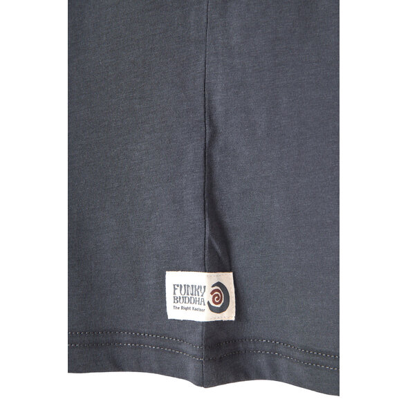 FUNKY BUDDHA RELAXED ΜΠΛΟΥΖΑ ΑΝΔΡΙΚΗ FBM013-048-04-DK GREY