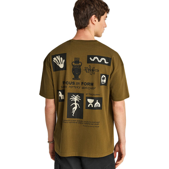 FUNKY BUDDHA OVERSIZED ΜΠΛΟΥΖΑ ΑΝΔΡΙΚΗ FBM013-056-04-DUSTY OLIVE