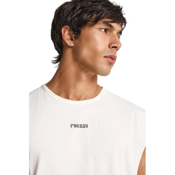 FUNKY BUDDHA ΑΜΑΝΙΚΗ ΜΠΛΟΥΖΑ ΑΝΔΡΙΚΗ FBM013-096-04-OFF WHITE