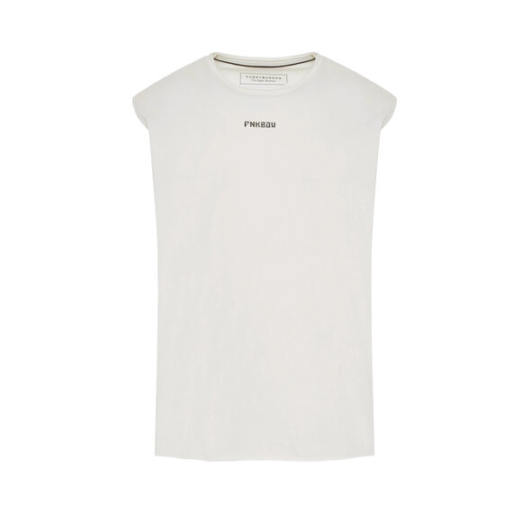 FUNKY BUDDHA ΑΜΑΝΙΚΗ ΜΠΛΟΥΖΑ ΑΝΔΡΙΚΗ FBM013-096-04-OFF WHITE