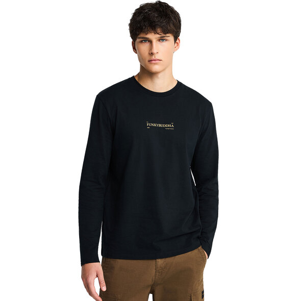 FUNKY BUDDHA ΜΠΛΟΥΖΑ ΑΝΔΡΙΚΗ FBM014-005-07-BLACK
