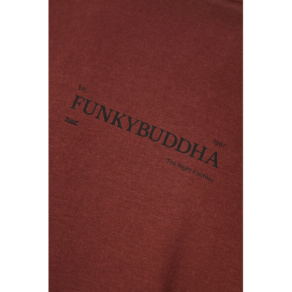 FUNKY BUDDHA ΜΠΛΟΥΖΑ ΑΝΔΡΙΚΗ FBM014-005-07-HOT CHOCOLATE