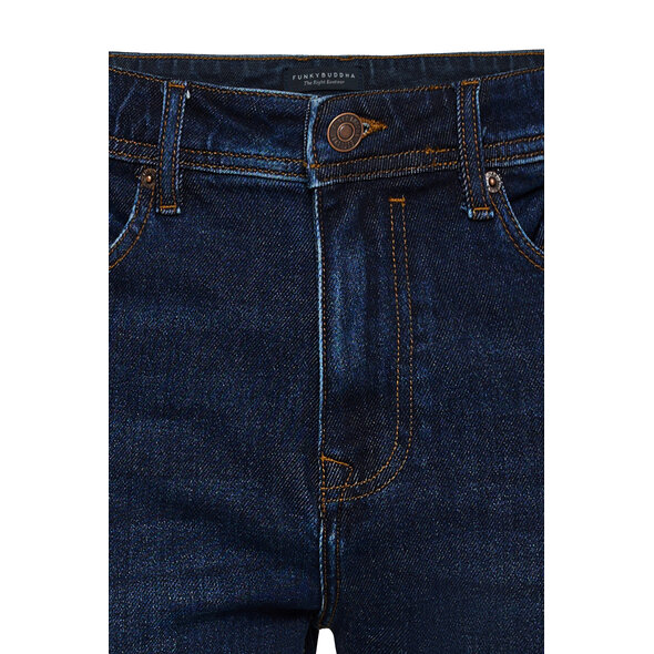 FUNKY BUDDHA DENIM ΠΑΝΤΕΛΟΝΙ ΑΝΔΡΙΚΟ FBM014-076-02-DK BLUE