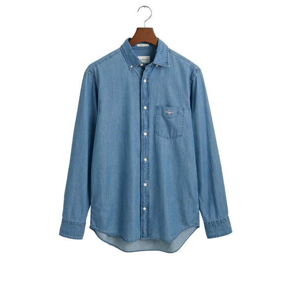GANT REGULAR FIT INDIGO ΠΟΥΚΑΜΙΣΟ ΑΝΔΡΙΚΟ 3000400-980