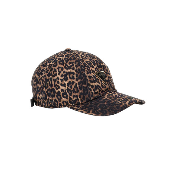GUESS PRINTED LEOPARD BASEBALL ΚΑΠΕΛΟ ΓΥΝΑΙΚΕΙΟ AW5501COT01-BRO