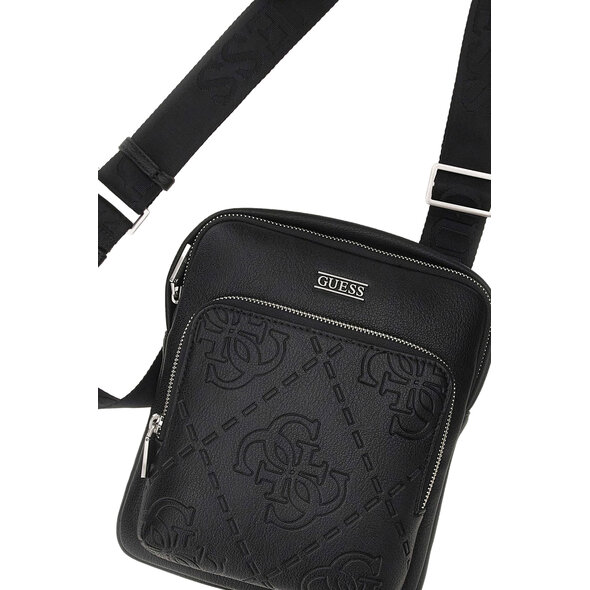 GUESS 'BOSTON' CROSSBODY FLAT ΤΣΑΝΤΑ ΑΝΔΡΙΚΗ HMBOMGP5423-BLA