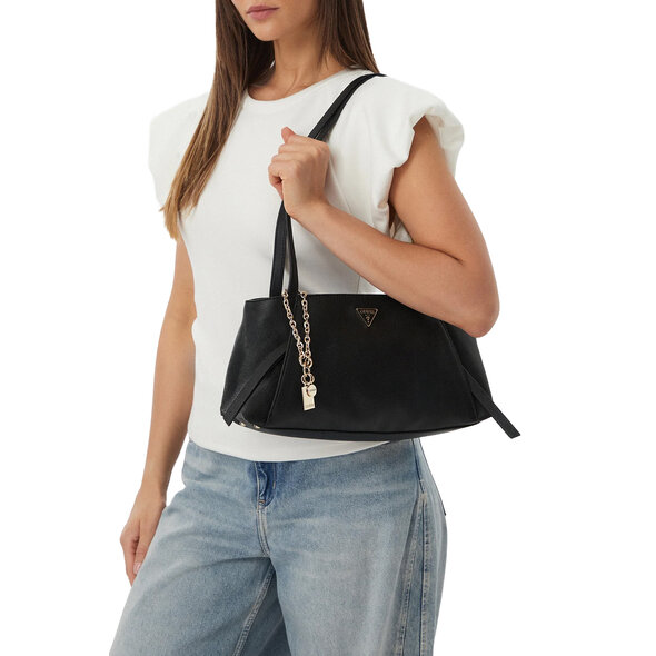 GUESS 'DEVON' SATCHEL ΤΣΑΝΤΑ ΓΥΝΑΙΚΕΙΑ HWBG9745090-BLA