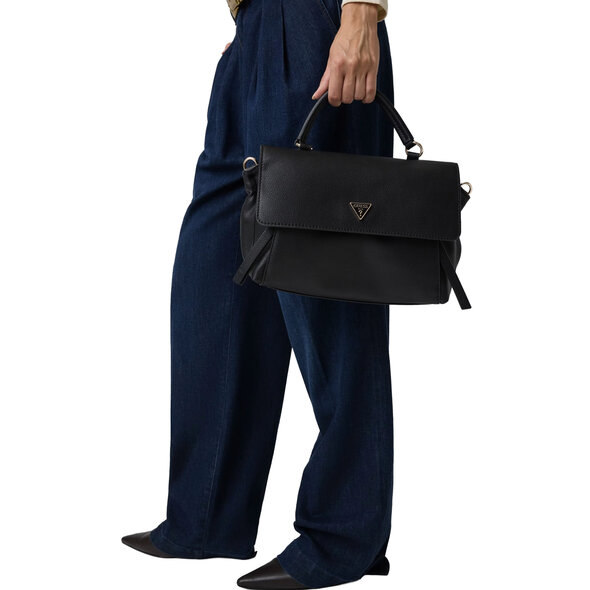 GUESS 'DEVON' TOP HANDLE FLAP ΤΣΑΝΤΑ ΓΥΝΑΙΚΕΙΑ HWBG9745200-BLA