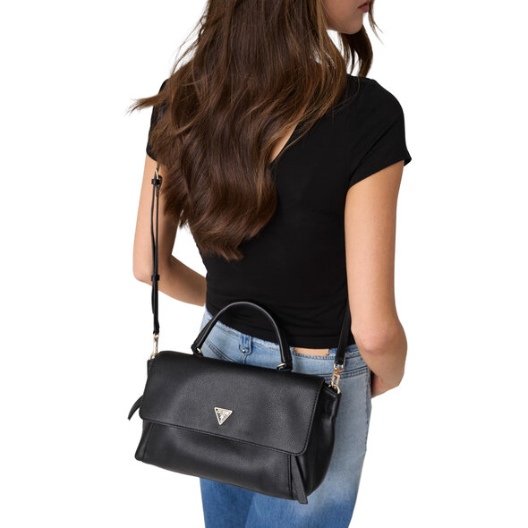 GUESS 'DEVON' TOP HANDLE FLAP ΤΣΑΝΤΑ ΓΥΝΑΙΚΕΙΑ HWBG9745200-BLA