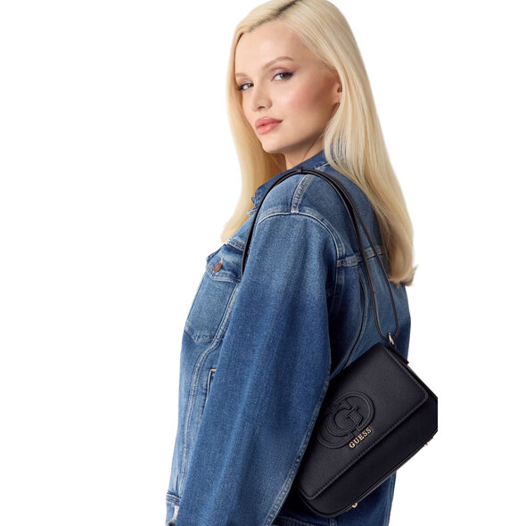 GUESS 'ISOLA' XBODY FLAP ΤΣΑΝΤΑ ΓΥΝΑΙΚΕΙΑ HWBG9905210-BLA