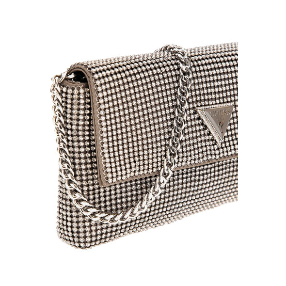 GUESS 'ZALINA' FLAP CLUTCH ΦΑΚΕΛΟΣ ΓΥΝΑΙΚΕΙΟΣ HWRY9350700-SIL