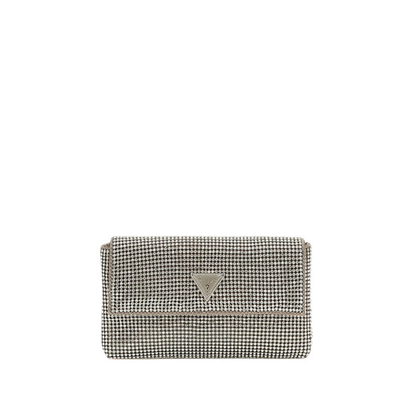 GUESS 'ZALINA' FLAP CLUTCH ΦΑΚΕΛΟΣ ΓΥΝΑΙΚΕΙΟΣ HWRY9350700-SIL
