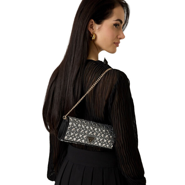 GUESS 'ELSIE΄ CLUTCH ΦΑΚΕΛΟΣ ΓΥΝΑΙΚΕΙΟΣ HWSC9650710-BLA