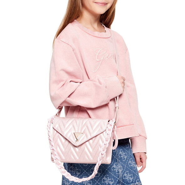 GUESS QUILTED FLAP ΠΑΙΔΙΚΗ ΤΣΑΝΤΑ ΚΟΡΙΤΣΙ J6GZ06W4090-G67D