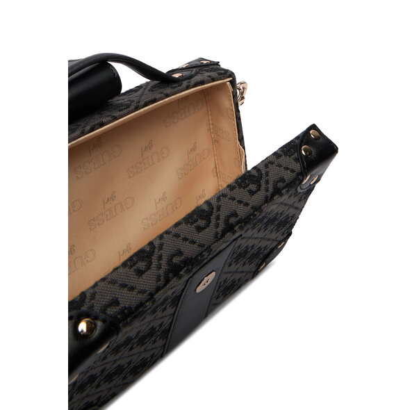 GUESS JACQUARD ΠΑΙΔΙΚΗ ΤΣΑΝΤΑ ΚΟΡΙΤΣΙ J6RZ01WK590-JBLK