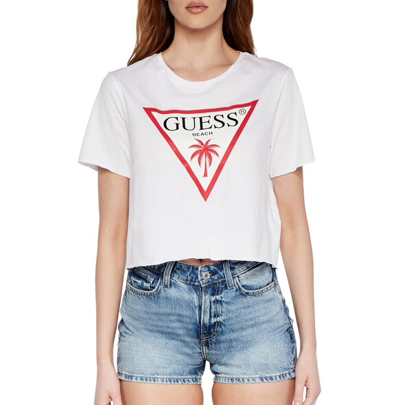 GUESS LOGO CROP ΜΠΛΟΥΖΑ ΓΥΝΑΙΚΕΙΑ E02I01JA914-G011