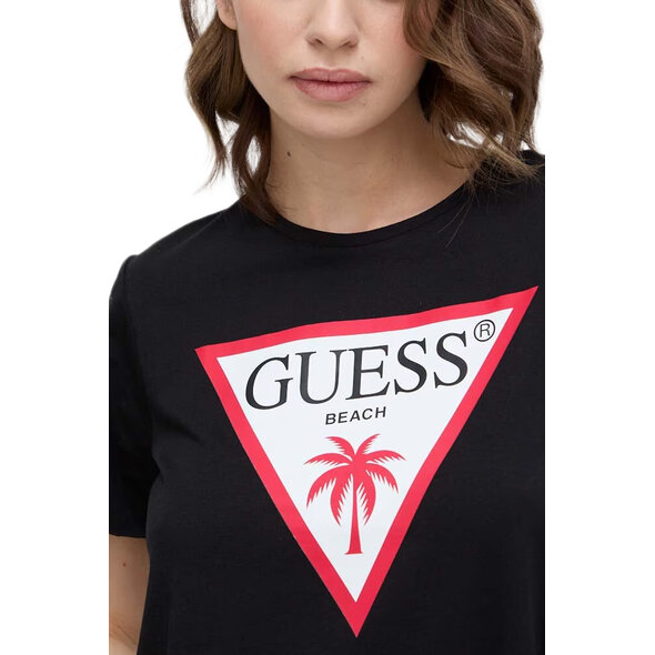 GUESS LOGO CROP ΜΠΛΟΥΖΑ ΓΥΝΑΙΚΕΙΑ E02I01JA914-JBLK