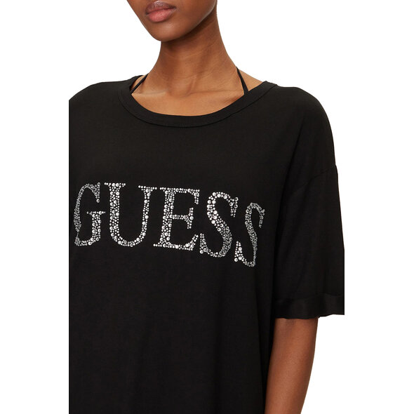 GUESS  LOGO LONG ΜΠΛΟΥΖΑ ΓΥΝΑΙΚΕΙΑ E5GI07K68D2-JBLK