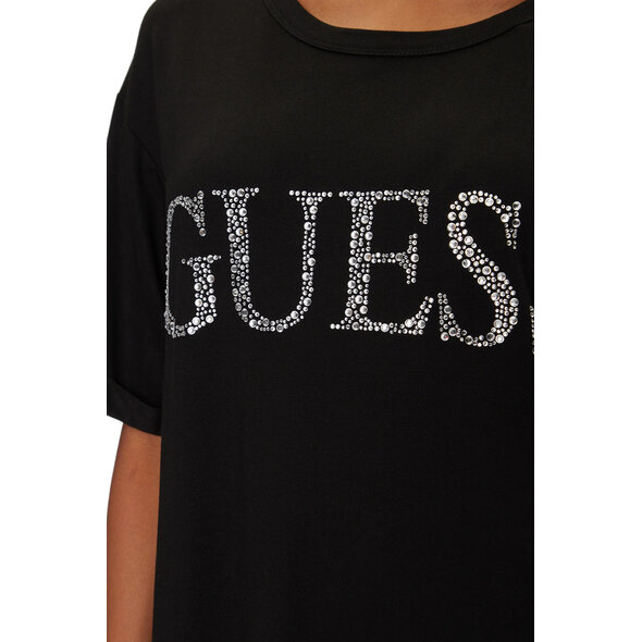 GUESS  LOGO LONG ΜΠΛΟΥΖΑ ΓΥΝΑΙΚΕΙΑ E5GI07K68D2-JBLK