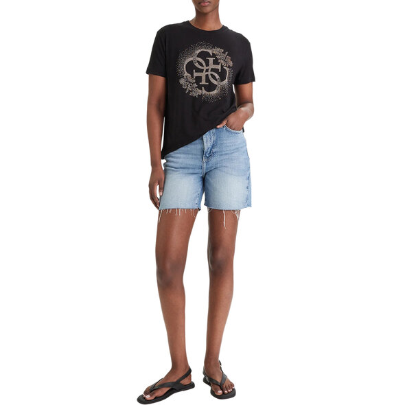 GUESS 'CORINNE' ΜΠΛΟΥΖΑ ΓΥΝΑΙΚΕΙΑ E6GI01K68D2-JBLK