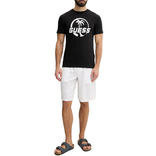 GUESS LOGO PALM ΜΠΛΟΥΖΑ ΑΝΔΡΙΚΗ F6GI00J1314-JBLK