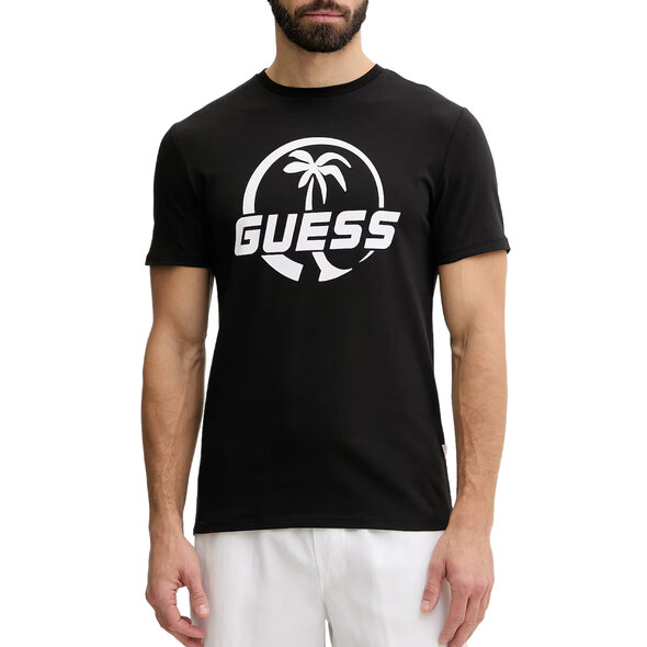 GUESS LOGO PALM ΜΠΛΟΥΖΑ ΑΝΔΡΙΚΗ F6GI00J1314-JBLK