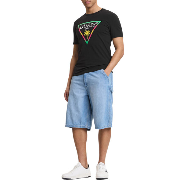 GUESS 'NEW TRIANGLE PALM' ΜΠΛΟΥΖΑ ΑΝΔΡΙΚΗ F6GI09J1314-JBLK