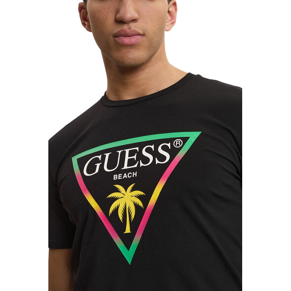 GUESS 'NEW TRIANGLE PALM' ΜΠΛΟΥΖΑ ΑΝΔΡΙΚΗ F6GI09J1314-JBLK