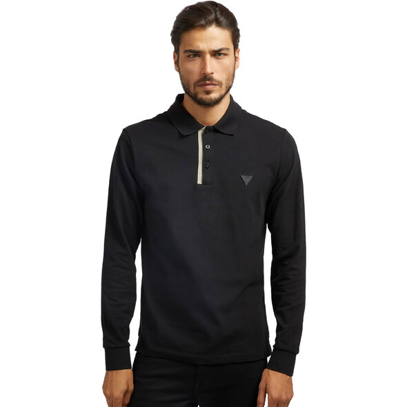 GUESS POLO ΜΠΛΟΥΖΑ ΑΝΔΡIKH M2BP58K7O64-JBLK