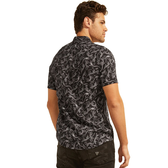 GUESSS ECO RAYON LIZARD ΠΟΥΚΑΜΙΣΟ ΑΝΔΡIKO M2GH10WD4Z2-P9KJ