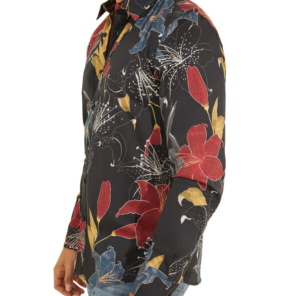 GUESS LUXE NIGHT LILY PRINT ΠΟΥΚΑΜΙΣΟ ΑΝΔΡIKO M2RH04W7N53-P9JI