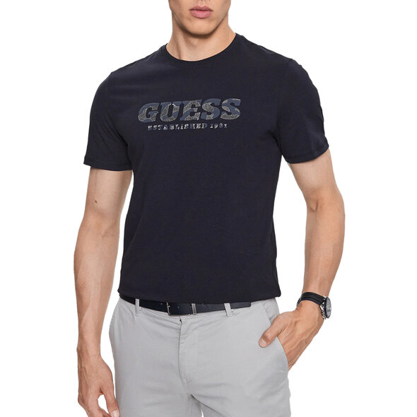 GUESS ΜΠΛΟΥΖΑ ΑΝΔΡΙΚΗ ΜΕ RUBBER LOGO M3YI26J1314-G7V2