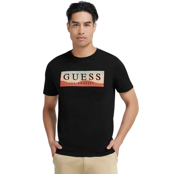 GUESS EMBROIDERED WAVE ΜΠΛΟΥΖΑ ΑΝΔΡIKH M3YI90K9RM1-JBLK
