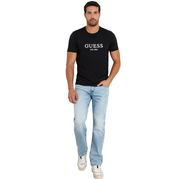 GUESS ΕΛΑΣΤΙΚΟ T-SHIRT ΑΝΔΡΙΚΟ M4YI38J1314-JBLK