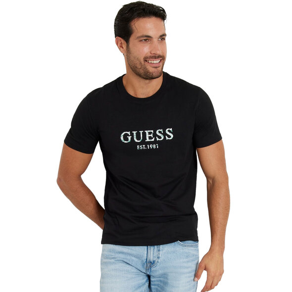 GUESS ΕΛΑΣΤΙΚΟ T-SHIRT ΑΝΔΡΙΚΟ M4YI38J1314-JBLK