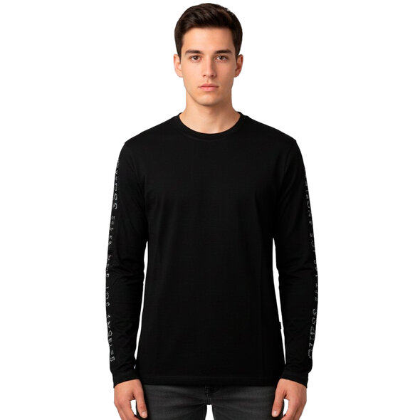 GUESS SLEEVES LOGO ΜΠΛΟΥΖΑ ΑΝΔΡΙΚΗ M5BI06I3Z14-JBLK