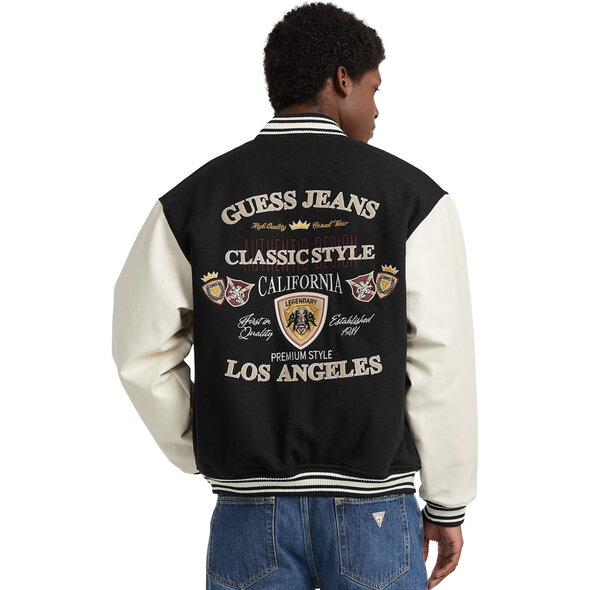 GUESS LETTERMAN ΜΠΟΥΦΑΝ ΑΝΔΡΙΚΟ M5BL1EWEI02-JBLK