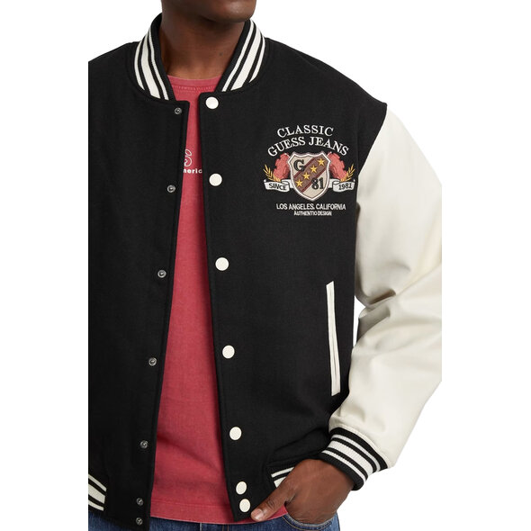 GUESS LETTERMAN ΜΠΟΥΦΑΝ ΑΝΔΡΙΚΟ M5BL1EWEI02-JBLK