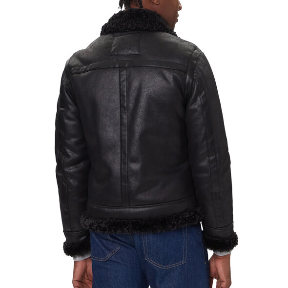 GUESS 'AVIATOR' SHEARLING ΜΠΟΥΦΑΝ ΑΝΔΡΙΚΟ M5BL28W231-JBLK