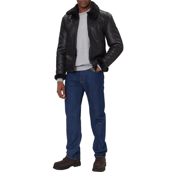 GUESS 'AVIATOR' SHEARLING ΜΠΟΥΦΑΝ ΑΝΔΡΙΚΟ M5BL28W231-JBLK