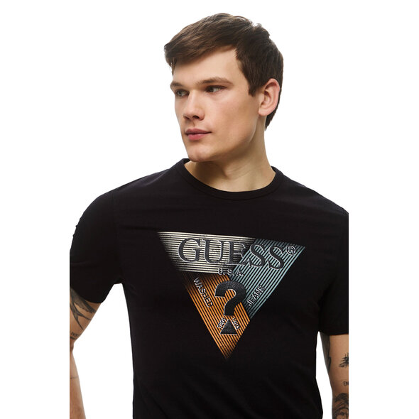 GUESS TRIANGLE LOGO ΜΠΛΟΥΖΑ ΑΝΔΡΙΚH M5RI14J1314-JBLK