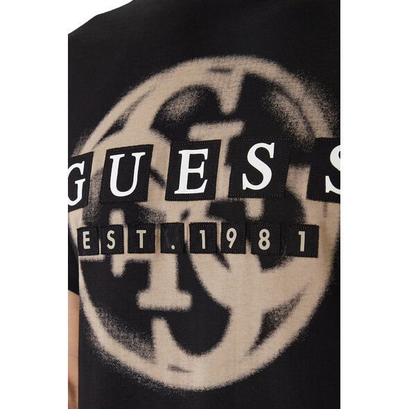 GUESS PATCH LOGO 4G ΜΠΛΟΥΖΑ ΑΝΔΡΙΚΗ M6GI09K2989-JBLK