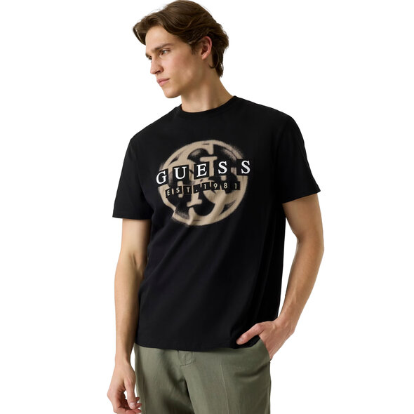 GUESS PATCH LOGO 4G ΜΠΛΟΥΖΑ ΑΝΔΡΙΚΗ M6GI09K2989-JBLK