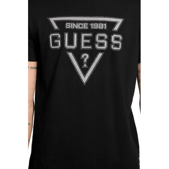 GUESS 'PAINTED TRIANGLE' ΜΠΛΟΥΖΑ ΑΝΔΡΙΚΗ M6RI09I3Z14-JBLK