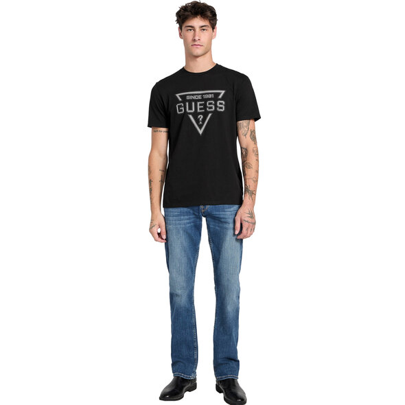 GUESS 'PAINTED TRIANGLE' ΜΠΛΟΥΖΑ ΑΝΔΡΙΚΗ M6RI09I3Z14-JBLK