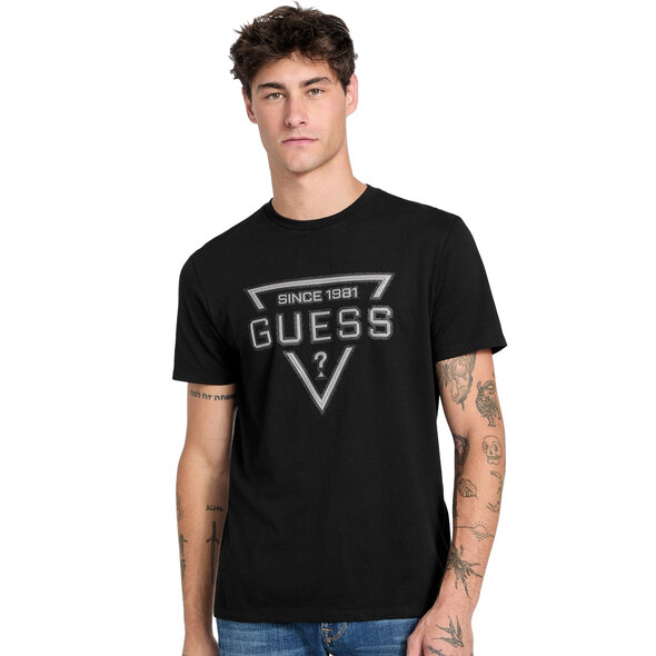 GUESS 'PAINTED TRIANGLE' ΜΠΛΟΥΖΑ ΑΝΔΡΙΚΗ M6RI09I3Z14-JBLK