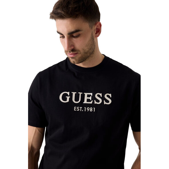 GUESS LOGO EMBROIDERY ΜΠΛΟΥΖΑ ΑΝΔΡΙΚΗ M6YI41K4227-JBLK